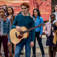Erinn Westbrook as Tabitha Tate, KJ Apa as Archie Andrews, and Vanessa Morgan as Toni Topaz in season six of Riverdale